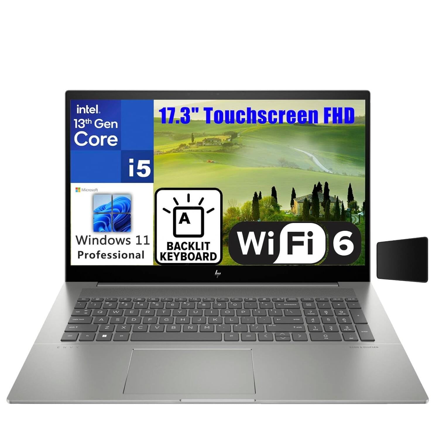 HP 17.3'' FHD Laptop, 13th Gen i5-13500H, 8GB DDR4-3200 RAM, 256GB