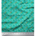 thumbnail image 1 of Soimoi Satin Silk Fabric Pine,Slippers & Goggles Fashion Decor Fabric Printed Yard 42 Inch Wide, 1 of 1