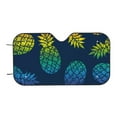 thumbnail image 4 of Uemuo Abstract Bright Pineapple Fruit Retro Pattern Accordion Car Windshield Sun Shade, Foldable Reflective Sun Visor for Car, Reflector Windshield Sunshade-Small, 4 of 7