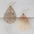 thumbnail image 3 of Humble Chic Gold Dangle Earrings For Women - Boho Filigree Teardrop Earrings, 3 of 8