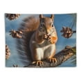 thumbnail image 5 of Orinice  Squirrel Eating Squirrels Printing Decorative tapestry 60x51 inch Suitable for wall hanging, dormitory,wall High-quality fabrics 50x40inch, 5 of 6