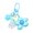 Blue, variant on Playful Flower Key Ring Candy Colored Decoration Lightweight Keychain Charm