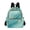 Teal Green Gold Marble, variant on JIALIOU Mini Backpack Purse for Women Quilted Casual Daypack Small Travel Shoulder Bag, Evening Colorful Clouds