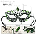 thumbnail image 4 of (Lot de 2) Rinsvye Femmes Luxe Strass Élégant Halloween S Papillon Design Bal Masqué Masque Facial Led Fête Bandeau pour les Yeux Accessoires pour le Visage, 4 of 7