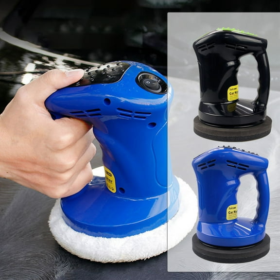 Dianli Buffer Polisher Kit for Car Detailing, 12V Random Orbital Waxer with 2 Polishing Sponge Covers, Easy Grip, Swirl-Free Finish, Black/Blue, 7.5x5.9in Today’s Must-Have Bargains
