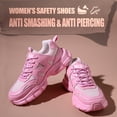 thumbnail image 5 of SKIUHS Women’s Steel Toe Work Shoes, Puncture Resistant Lightweight Safety Sneakers, Breathable Lace-Up Non Slip Work Shoes, All Pink, 5 of 7