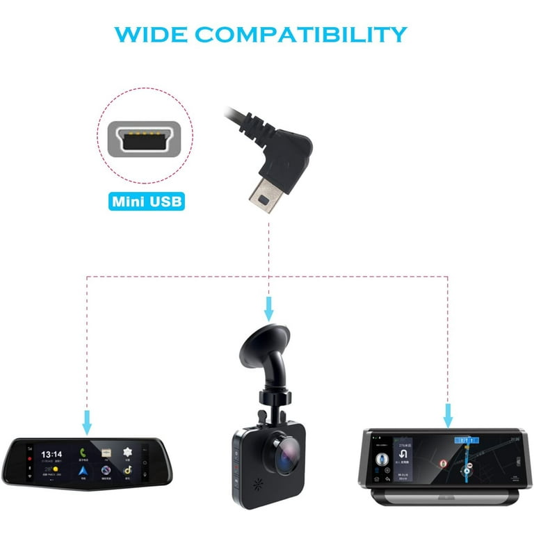 Dash Cam Hardwire Kit, Cordon d'alimentation pour Chargeur de caméra de  Tableau de Bord de Voiture 12V-24V à 5V, 3 noyaux, 4 T[63] - Cdiscount Auto