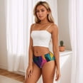 thumbnail image 5 of Womens Underwear Vibrant Abstract Flow Cuteness No Show Seamless Underwear for Women, Soft Stretch Women's Panties, Hipster Ladies Panties Bikini Underwear Briefs, 5 of 6