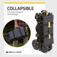thumbnail image 4 of Gorilla Carts Collapsible Folding Wagon Cart, 7 Cu Ft Bed, 150 lb Load Rating, Black, 4 of 8