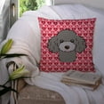thumbnail image 3 of Carolines Treasures BB5329PW1414 Silver Gray Poodle Fabric Decorative Pillow, 14Hx14W, multicolor, 3 of 4