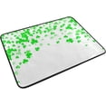thumbnail image 2 of GZHJMY Entrance Doormat Lucky Confetti Glitter Irish Shamrock Clover St Patricks Day Indoor Door Mat Rug Non-Slip Doormat 23.6 by 15.7 Inch Interlayer Polyester Machine Washable Polyester Fabric, 2 of 5
