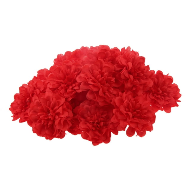 20 cabezas de flores artificiales de seda para decoración del hogar, bodas y fiestas. 10 colores.