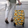 thumbnail image 3 of Black White Stripe Sunflower Pattern Luggage Cover Fashion Suitcase Cover Baggage Covers Fit 25-28 Inch Luggage (Go Travel), 3 of 5