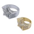 thumbnail image 3 of Anillos Hip hop Yashi para hombres y mujeres color dorado plateado circonita cúbica tamaño 7-11, 3 of 5