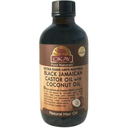 4 Pack Okay Extra Dark Black Jamaican Castor Oil With Coconut