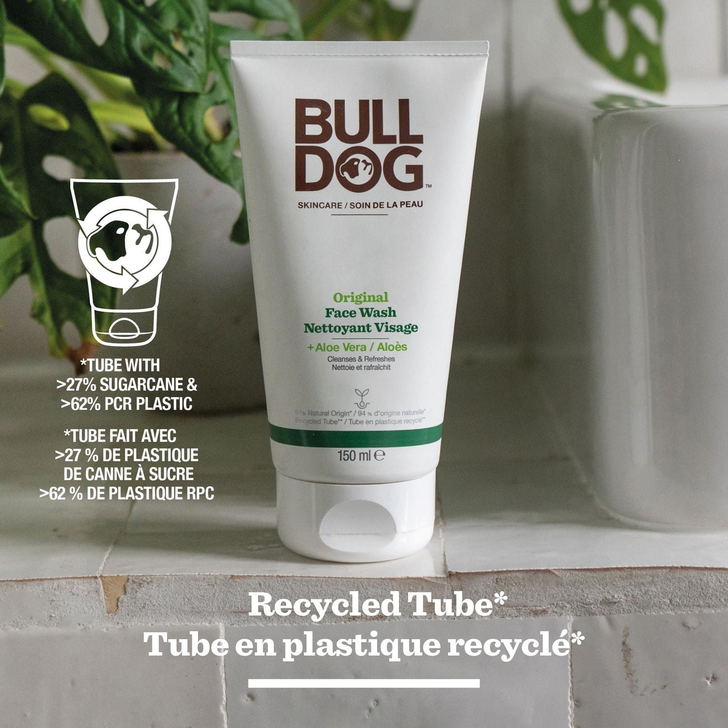Gel nettoyant pour le visage en formule originale de marque Bulldog