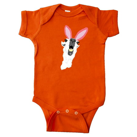 

Inktastic Easter Goofy Llama wearing Bunny Ears Gift Baby Boy or Baby Girl Bodysuit