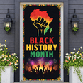 thumbnail image 5 of Colorful Design Black History Banner African Display Fist Symbol Firework Pattern African Backdrop for Black History Month Events Cultural Celebrations School Assemblies, 5 of 9