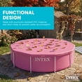 thumbnail image 5 of INTEX 8 Foot Pool Cover for Round Metal Frame Outdoor Backyard Swimming Pool, Pink, 5 of 6