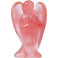 thumbnail image 1 of QINJIEJIE Statue d'Ange 1,5 Pouces Melon D\'eau Cristaux Rouges Statue Figurine d'Ange Statue d'Ange Décoration Statue Mignonne Cadeau de Vacances pour Femmes Cadeau de Noël pour Femmes, 1 of 7