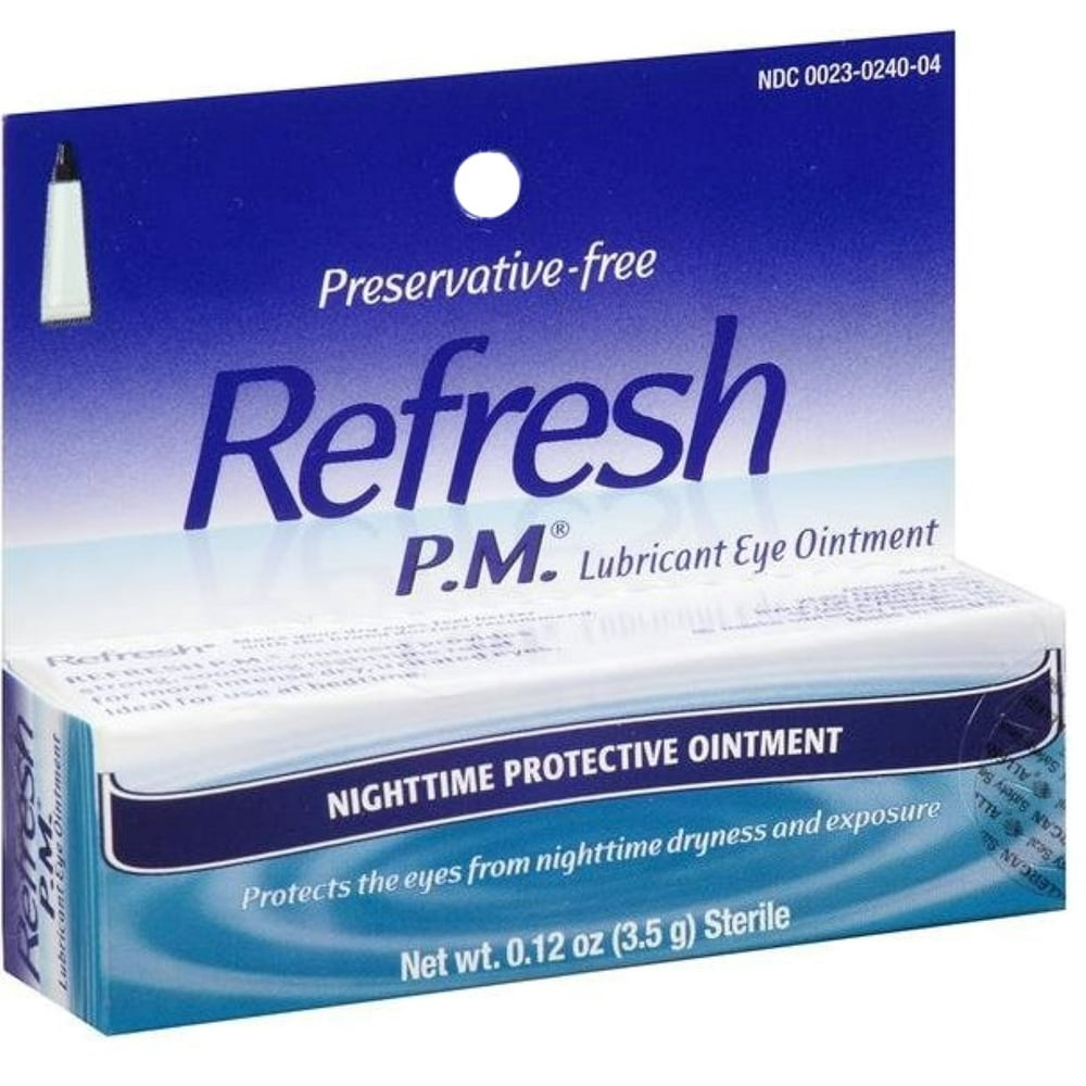 REFRESH PM Lubricant Eye Ointment 3.50 g (Pack of 6)