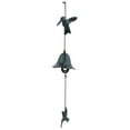 thumbnail image 1 of Carillón de viento de pájaro de metal verde para decoración del jardín del hogar, 1 of 10
