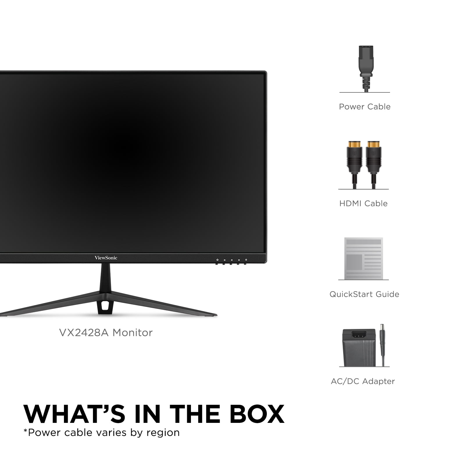 ViewSonic VX2428A 180Hz IPS Gaming Monitor VX2428A 24" FHD 0.5ms with FreeSync