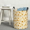 thumbnail image 7 of KLL Brown Leaf Sunflower Waterproof Foldable Laundry Hamper Bucket with Handles for Storage Bin,Kids Room,Home Organizer (Small ), 7 of 7
