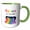 Green/White, variant on 3drose, Happy Pride Month Equality Graphic, 15oz Mug