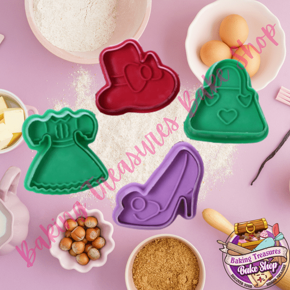 Fashion 4 PC PLUNGERS cookie cutters