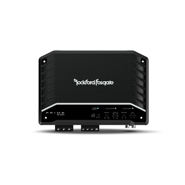 Amplificador Full-Range 5 Canales Rockford Fosgate R2-750X5 750 Watts 4 Ohms Clase D Controlador de bajos incluido
