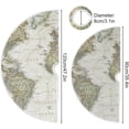thumbnail image 3 of GZHJMY Vintage World Map Christmas Tree Skirt 36" Christmas Decorations Indoor Outdoor Tree Skir for Home Holiday Party Decorations Gift, 3 of 5