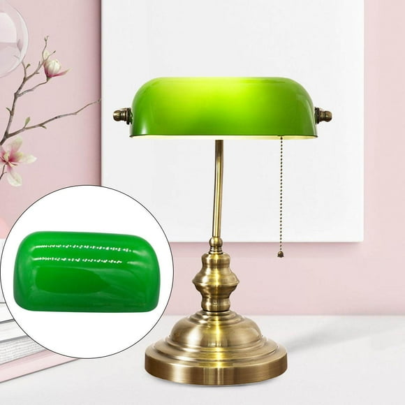 destyer Green Glass Bankers Lamp Shade Replacement Cover Lampshade for Antique Lamp