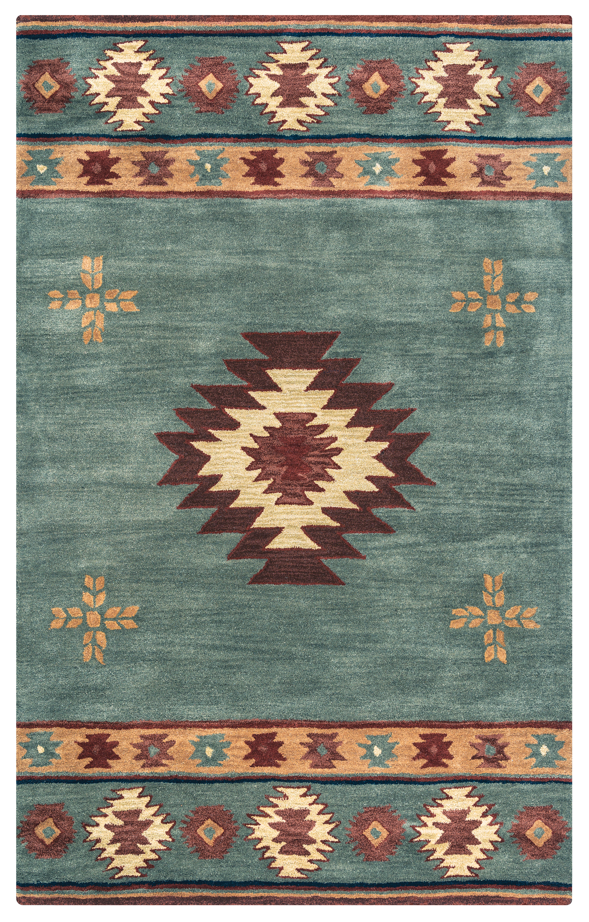 Rizzy Southwest SU2008 Green 10' x 14' Rug