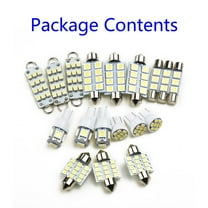 White Interior LED Light Package Kit For 1999-2004 Jeep Grand Cherokee WJ 18pcs