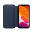 thumbnail image 4 of Apple Leather Folio (for iPhone 11 Pro) - Deep Sea Blue, 4 of 5