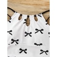 thumbnail image 3 of CCRFTGI Girls Swimsuit Size 10-12 2026 Summer One Piece Bathing Suit with Mesh Cover Beach Bow Print Ruched Side Swimsuits Swimming Girls Clothes Girls Bathing Suit White 11-12 Years, 3 of 6