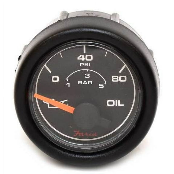 Faria Boat Oil Pressure Gauge GP7050A | 2 Inch Black