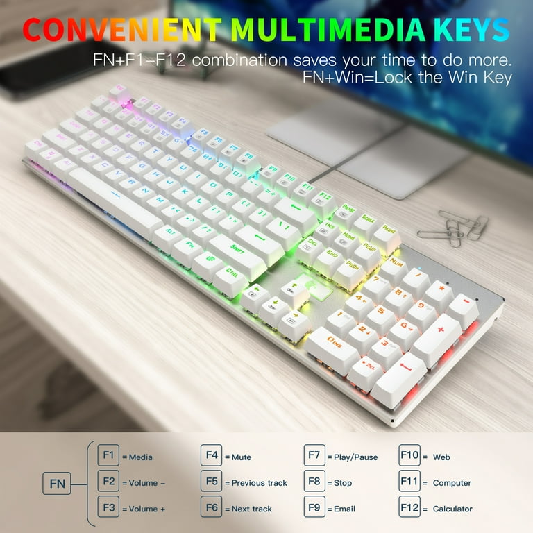 よっしー HUO JI E-Yooso Z-88 RGB Mechanical Gaming Keyboard, Programmable