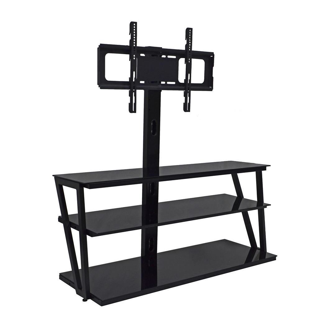 Floor TV Stand with Swivel Mount Adjustable Screen Bracket