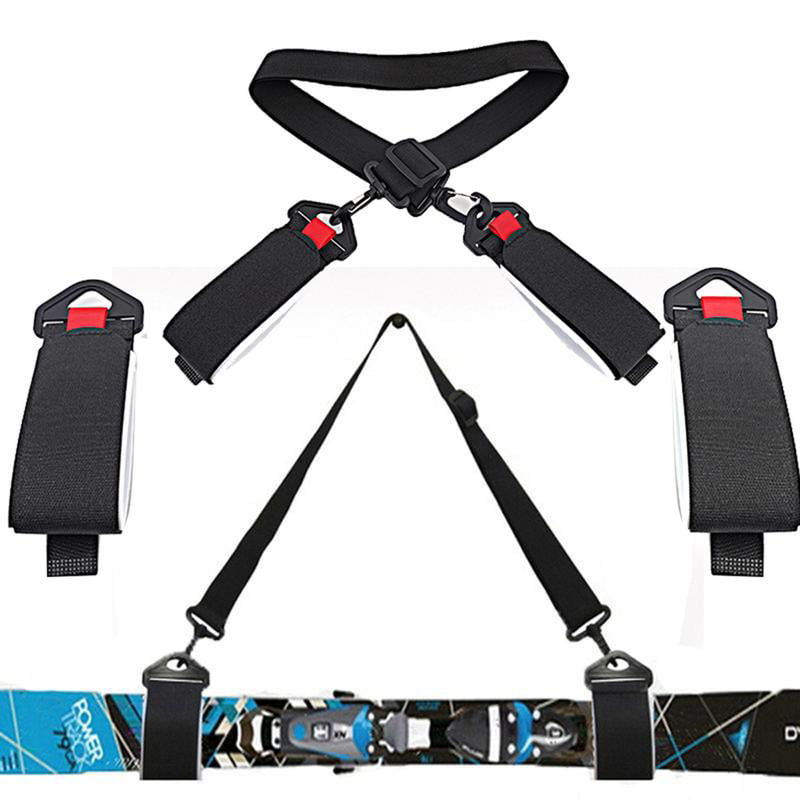 Portable Ski Pole Snowboard Bag Ski Snowboard Shoulder Carrier Lash Handle Strap 