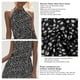 thumbnail image 5 of Vestido corto estampado con cuello halter, vestido con cuello halter para mujer Vestido estampado con cuello halter para mujer Vestido con cuello halter para mujer Materiales de la mejor calidad, 5 of 6