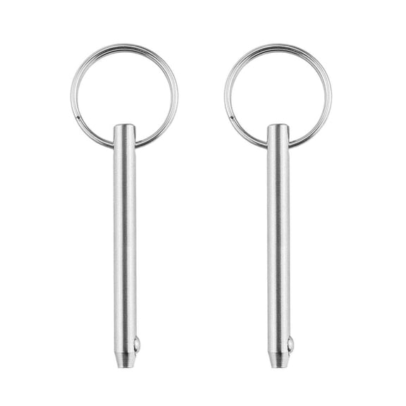 2x boat quick release pins 316 stainless steel 1/4 marine plug lock 5mm