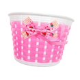thumbnail image 2 of Cesta para Bicicleta para Niños, Cesta para Bicicleta, Cesta para Manillar Extraíble, Cesta de Almacenamiento para Compras, Camping, Picnic, Deportes, Rosa, 2 of 8