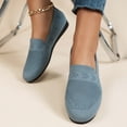thumbnail image 5 of CHICVOMEY Knit Mesh Loafers for Women Slip On Ballet Flats Round Toe Flats with Cushion Insole Flats for Women Casual Work, 5 of 6