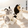 thumbnail image 3 of Realistic Lying Down Dog Plushie Toy - Super Soft, Lifelike Puppy Stuffed Animal for Kids & Adults, Cuddly Home Decor Gift D, 3 of 7