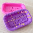 thumbnail image 2 of BUYISI Soap Mould Silicone Mould High Temperature Resistant Reusable Silicone Easy To Clean Easy To Demold Baking Cake Pink, 2 of 5