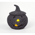 thumbnail image 2 of THOPBPRK Halloween Seagrass & Metal Pumpkin Basket - 10.2" Handmade Woven Jack O' Lantern Halloween Centerpiece & Fall Porch Decor, 2 of 7