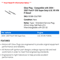 thumbnail image 2 of Glow Plug - Compatible with 2004 - 2007 Ford F-350 Super Duty 6.0L V8 VIN P Diesel 2005 2006, 2 of 2
