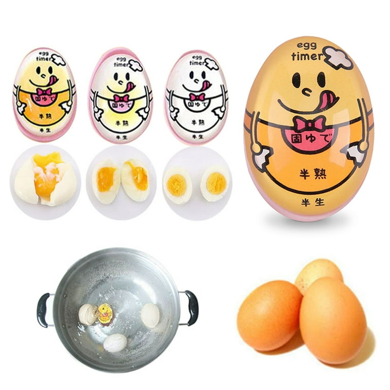 Fourone 1111fourone Egg Timer Water Boiling Kitchen Egg Cooker Color Changing Resin Cooking Helper Reminder for Home Outdoors, Size: Small, As Shown